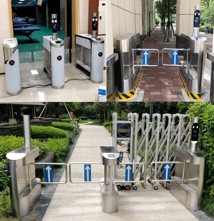 Biometric Access Swing Turnstile /Cabinet Stadiums Gate Barriers/ Esd Checker Gate