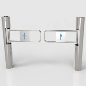 سیستم کنترل دسترسی Dc Brushless Motor Pillar Swing Gate برای سوپرمارکت